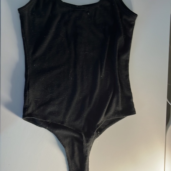 URBAN HERITAGE black buttoned bodysuit size s - Picture 2 of 2